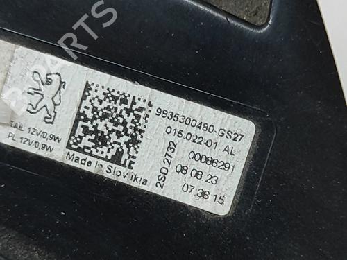 Left tailgate light PEUGEOT 408 II (FP_, F3_, FM_) PureTech 130 (FPHNST) | BP27798864C79
