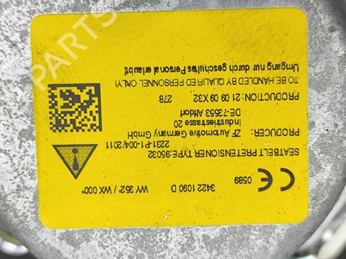 Front right seatbelt VW T-ROC (A11, D11) 1.5 TSI | BP32680195I25  - Image 9