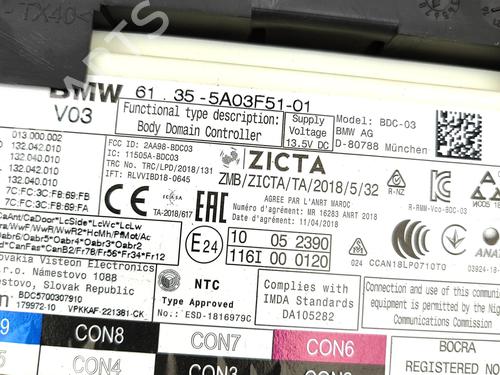 Electronic module BMW 8 Coupe (G15, F92) 840 i | BP37698451M83  - Image 7
