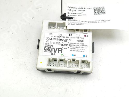 Used Electronic module Electronic module MERCEDES-BENZ C-CLASS Coupe (C205) C 220 d (205.304) (163 hp) 33465213 33465213