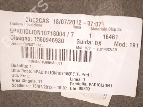 Interior roof ALFA ROMEO GIULIETTA (940_) 2.0 JTDM (940.FXL1A) | BP30224534I12