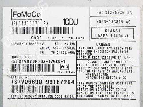 Electronic module VOLVO S80 II (124) 2.4 D | BP9870917M83 