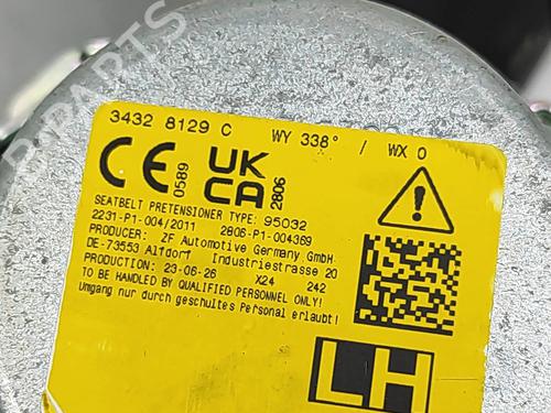 Rear left seatbelt OPEL MOKKA 1.2 (76) | BP33371420I29 - Image 5