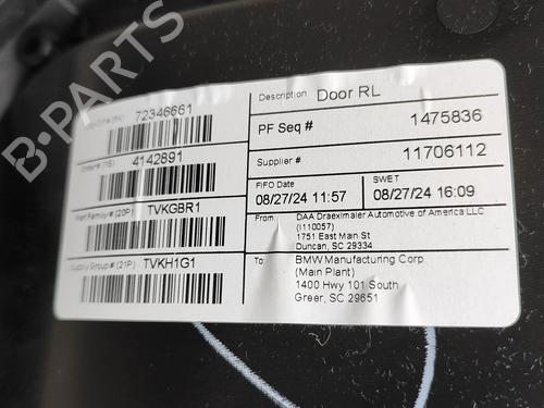 Rear left panel BMW X5 (G05, F95) xDrive 30 d Mild-Hybrid | BP33382510C60 - Image 10