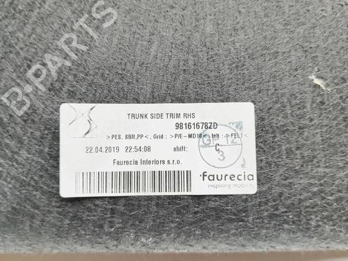Boot lining DS DS 7 Crossback (J4_, JR_, JC_) 2.0 BlueHDi 180 (JJEHZR) | BP31926479I3 