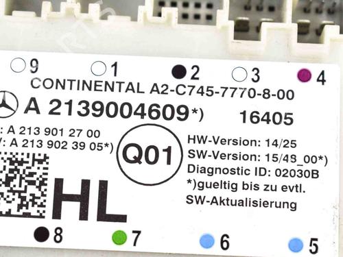 Elektronisk modul MERCEDES-BENZ E-CLASS T-Model (S213) E 220 d (213.204) | BP14913543M83