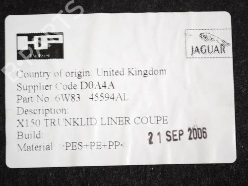 Boot lining JAGUAR XK II Coupe (X150) 4.2 XK8 | BP33360522I3  - Image 5