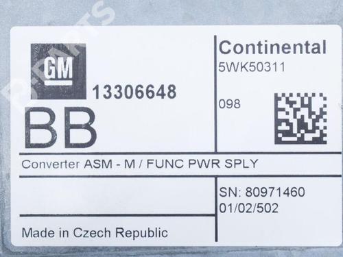 Elektronisk modul OPEL MOKKA / MOKKA X (J13) 1.4 (_76) | BP6758170M83 