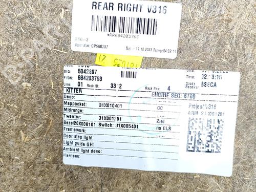 Rear right panel VOLVO XC40 (536) Recharge AWD | BP36415270C61 - Image 5