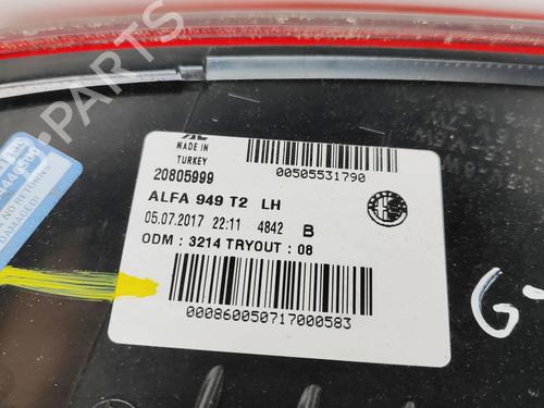 Left tailgate light ALFA ROMEO STELVIO (949_) 2.0 Q4 (949.AXA2A) | BP36934709C79  - Image 9