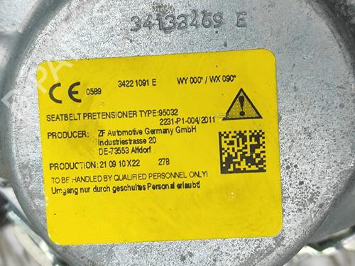 Rear left seatbelt VW T-ROC (A11, D11) 1.5 TSI | BP33391540I29  - Image 8