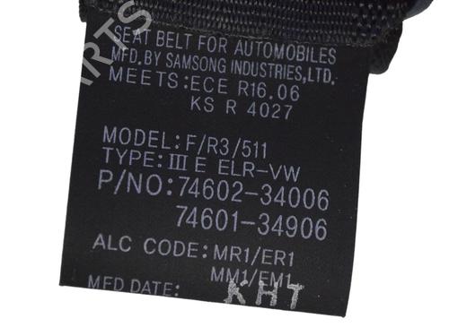 Front left seatbelt SSANGYONG KORANDO (CK) 2.2 Xdi 4WD | BP33362420I26  - Image 5