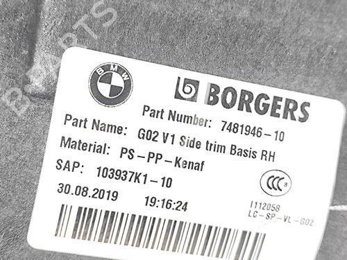 Boot lining BMW X4 (G02, F98) xDrive 20 d | BP35790115I3 - Image 8