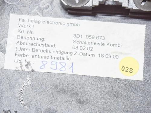 Commutateur VW PHAETON (3D1, 3D2, 3D3, 3D4, 3D6, 3D7, 3D8, 3D9) 4.2 V8 4motion | BP7733025I30 