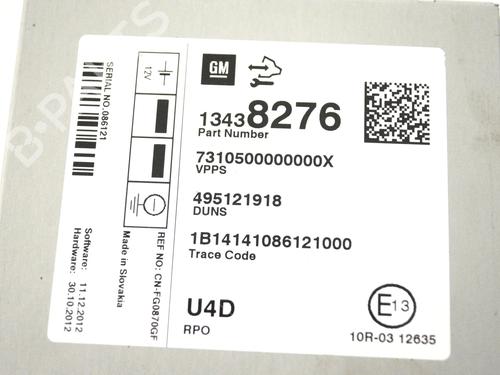 Electronic module OPEL ASTRA J GTC 1.4 Turbo (08) | BP30225279M83 