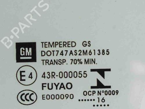 Front left door window OPEL ASTRA K (B16) 1.4 Turbo (68) | BP6743411C18 