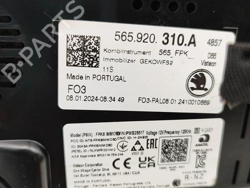 Instrument cluster SKODA KAROQ (NU7, ND7) 1.0 TSI | BP28546441C47 