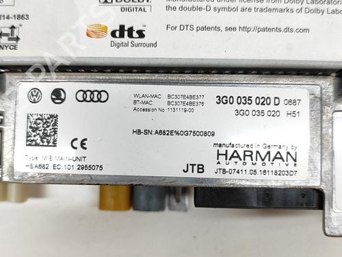 Electronic module VW GOLF VII (5G1, BQ1, BE1, BE2) e-Golf | BP27331529M83 