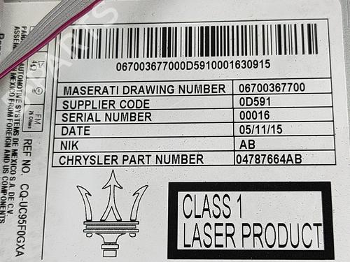 Electronic module MASERATI GHIBLI III (M157) 3.0 D | BP21486302M83 