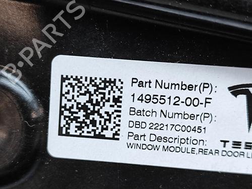 Rear left window mechanism TESLA MODEL Y (5YJY) EV Performance All-wheel Drive | BP33362973C24 - Image 6