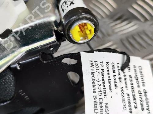 Rear right seatbelt NISSAN LEAF (ZE1) Electric | BP27796943I28 - Image 6