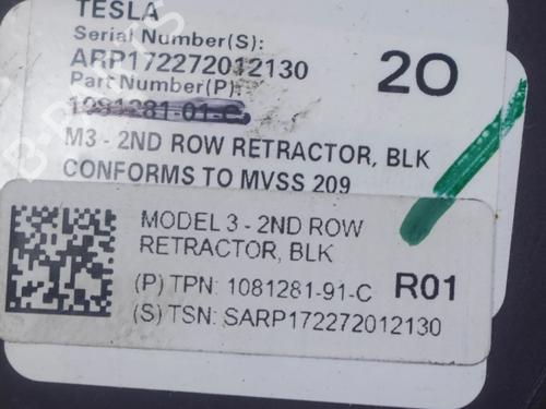 Rear left seatbelt TESLA MODEL 3 (5YJ3) EV | BP27756190I29  - Image 6