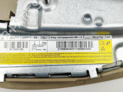 Left seat airbag MERCEDES-BENZ E-CLASS (W212) E 220 CDI / BlueTEC (212.001, 212.002) | BP31528784C13 