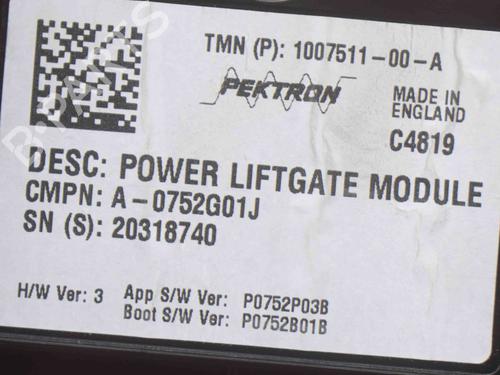 Elektronik Modul TESLA MODEL S (5YJS) 75D AWD | BP20231630M83 