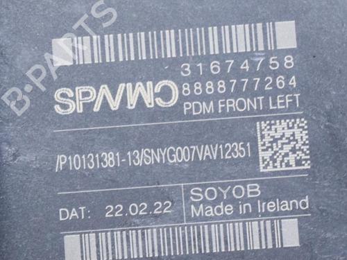 Left front window motor VOLVO XC40 (536) B4 Mild-Hybrid | BP27762832E21