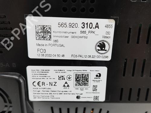 Instrument cluster SKODA KAROQ (NU7, ND7) 1.5 TSI | BP18878836C47 