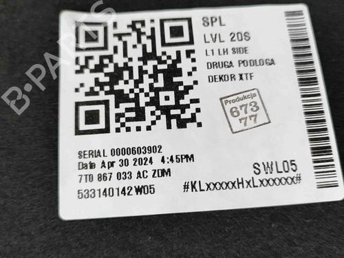 Rear left panel VW MULTIVAN T7 (STM, STN) 1.4 eHybrid | BP29542294C60