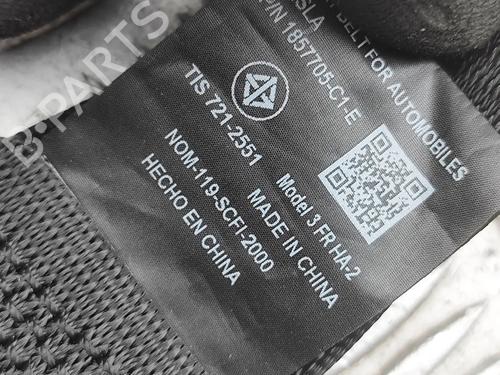 Front left seatbelt TESLA MODEL 3 (5YJ3) EV Performance AWD | BP33697735I26  - Image 5