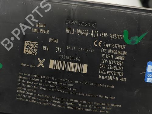 Electronic module JAGUAR F-PACE (X761) 2.0 TD4 | BP31217351M83  - Image 6