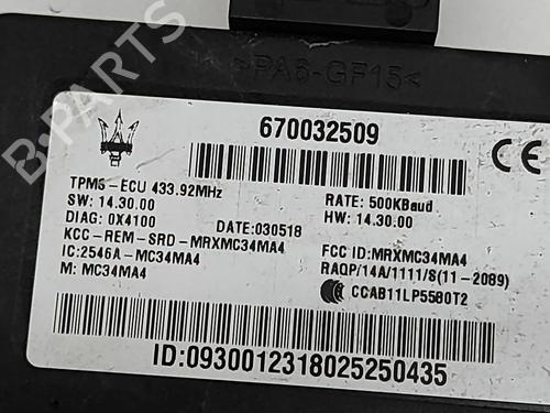 Electronic module MASERATI GHIBLI III (M157) 3.0 D | BP24307475M83 