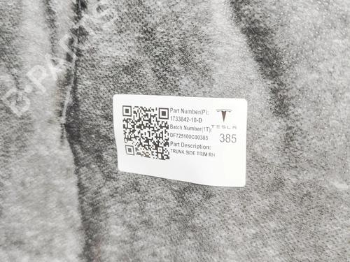 Boot lining TESLA MODEL 3 (5YJ3) EV Performance AWD | BP33697473I3 - Image 7