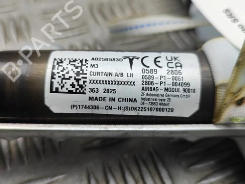 Left curtain airbag TESLA MODEL 3 (5YJ3) EV | BP32269344C11