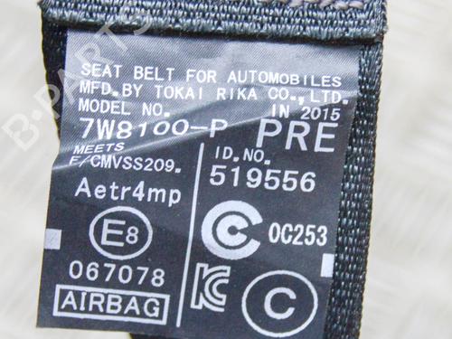 Rear right seatbelt LEXUS NX (_Z1_) 200t (AGZ10_, AGZ10R) | BP11869691I28