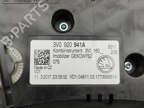 Instrument cluster SKODA SUPERB III Estate (3V5) 2.0 TDI | BP28434521C47 