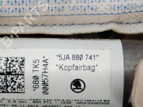 Left curtain airbag SKODA RAPID (NH3, NK3, NK6) 1.6 TDI | BP14664094C11 