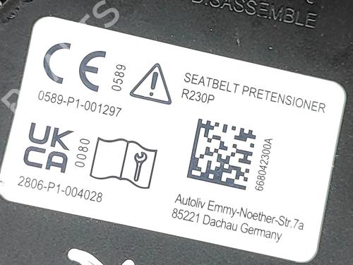 Rear left seatbelt TESLA MODEL Y (5YJY) Long Range All-wheel Drive | BP33625312I29 - Image 7