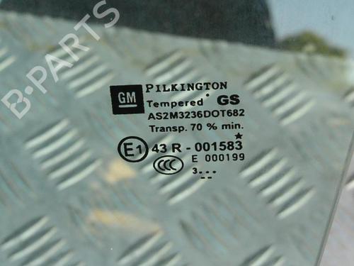 Rear left door window OPEL ASTRA J (P10) 1.7 CDTI (68) | BP6725635C20 