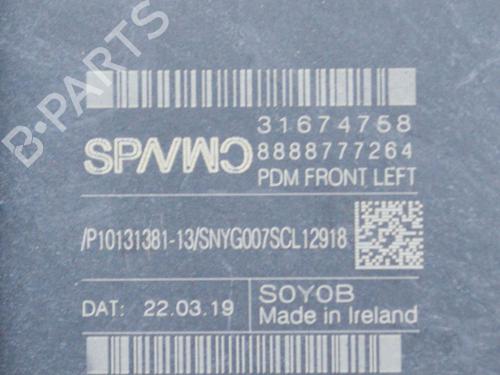 Left front window motor VOLVO XC60 II (246) T5 AWD | BP10074900E21 