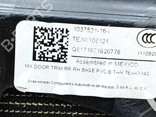 Bageste højre beklædning TESLA MODEL X (5YJX) P90D AWD | BP36470449C61 - Image 3