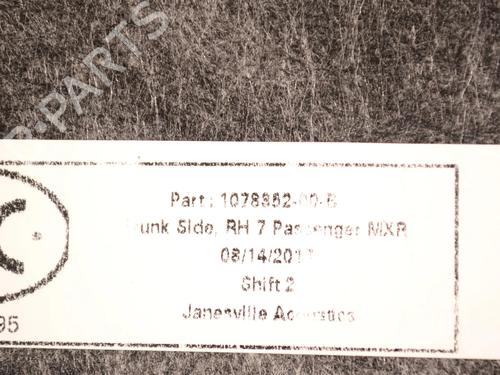 Boot lining TESLA MODEL X (5YJX) P100D AWD | BP33351452I3 - Image 5