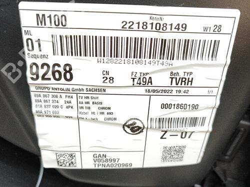 Rear right panel AUDI Q4 E-TRON Sportback (F4N) 40 | BP38291934C61 - Image 4