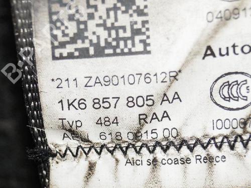 Rear left seatbelt VW GOLF VI (5K1) 2.0 TDI | BP6839094I29 
