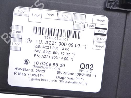 Electronic module MERCEDES-BENZ S-CLASS (W221, V221) S 350 BlueTec (221.026, 221.126) | BP30218652M83  - Image 5