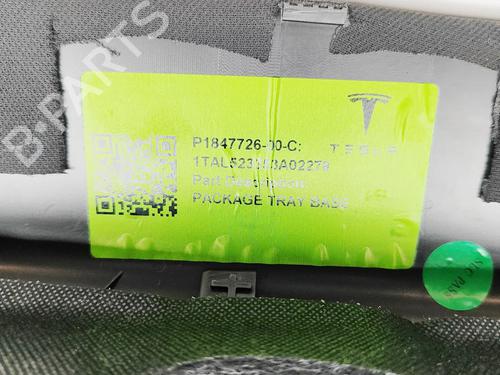 Rear parcel shelf TESLA MODEL 3 (5YJ3) EV | BP36327129C85 - Image 5
