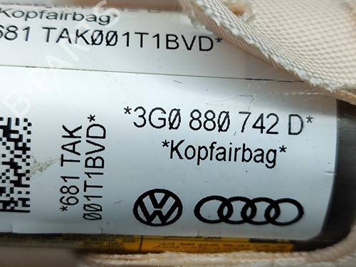 Høyre gardin kollisjonspute VW PASSAT B8 Variant (3G5, CB5) 2.0 TDI | BP29830251C12
