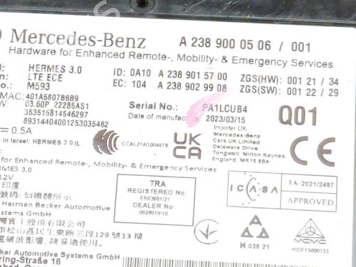 Electronic module MERCEDES-BENZ CLA (C118) CLA 250 e (118.386) | BP39656300M83 - Image 6